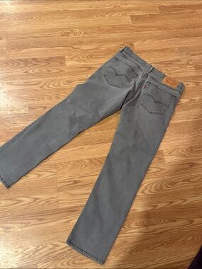 Levi’s Grey Straight-Leg Slim Straight leg Jeans 33 x 30